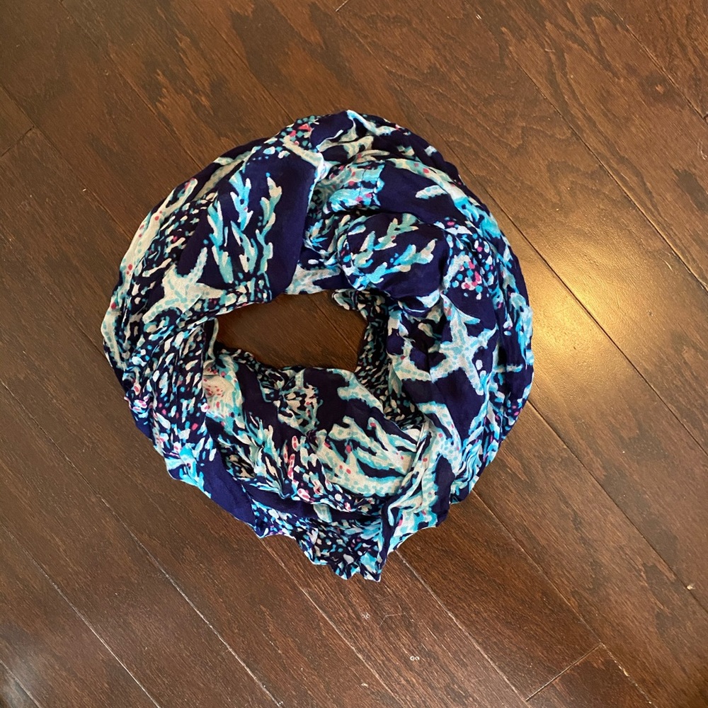 Navy Lilly Pulitzer Infinity Scarf